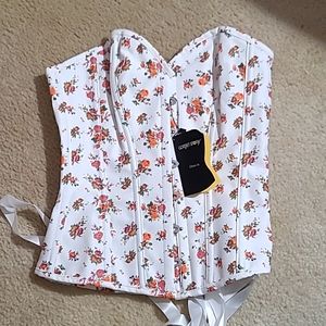 NWT Corset Story Overbust Floral Corset